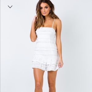 Princess Polly Molina Mini dress white, U.S. size 2.